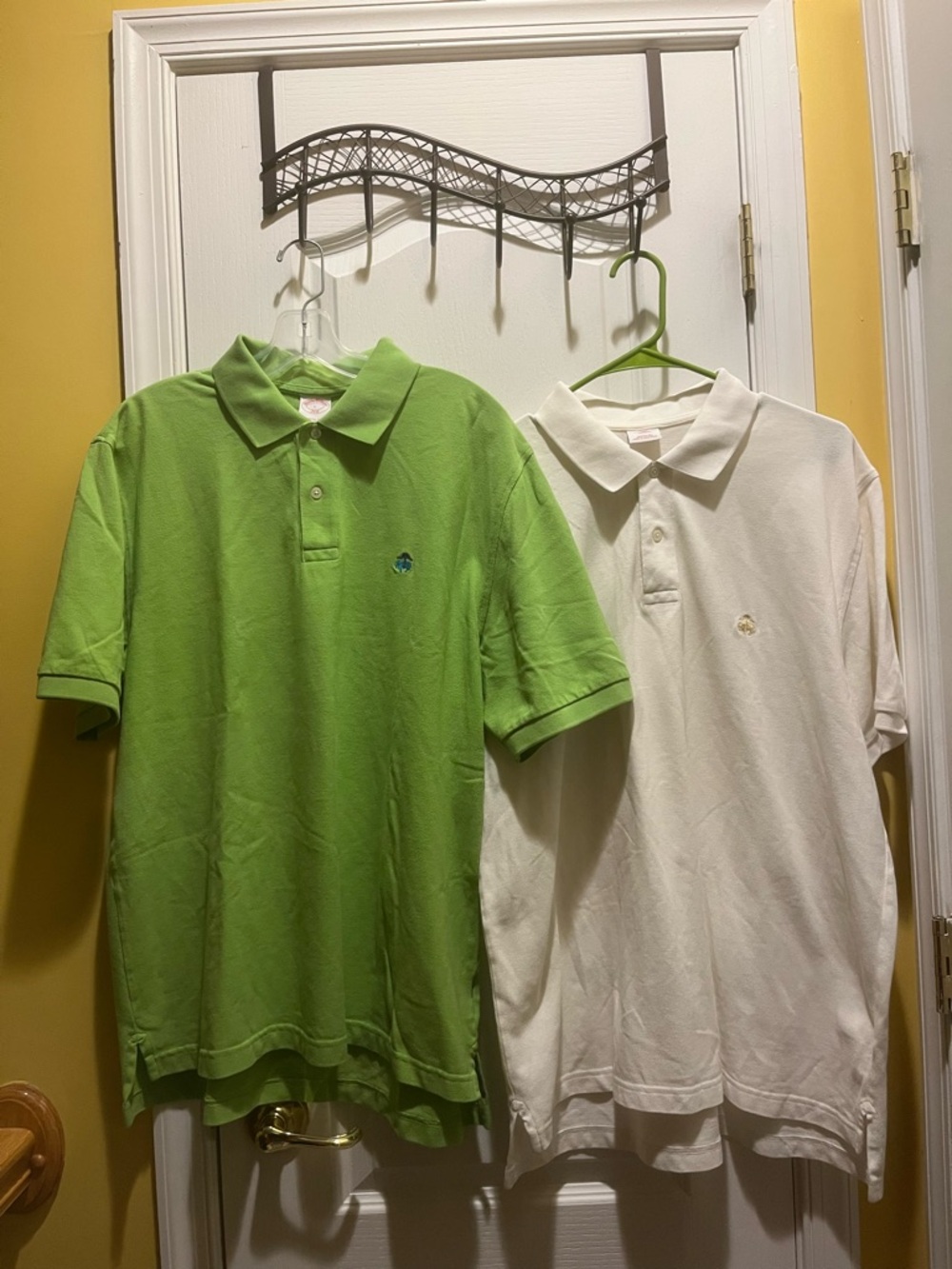 Brooks Brothers Green and White Polo Pair